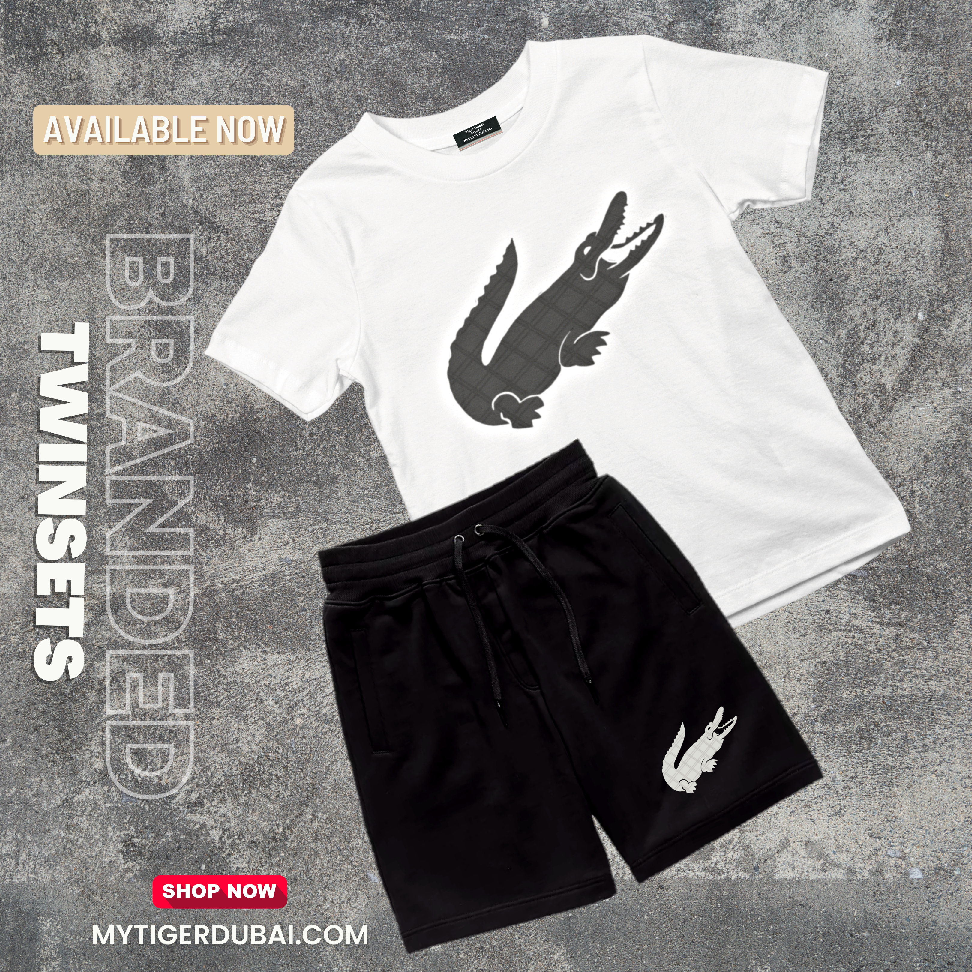 ALLIGATOR TWIN SET (1 T-Shirt & 1 Shorts)