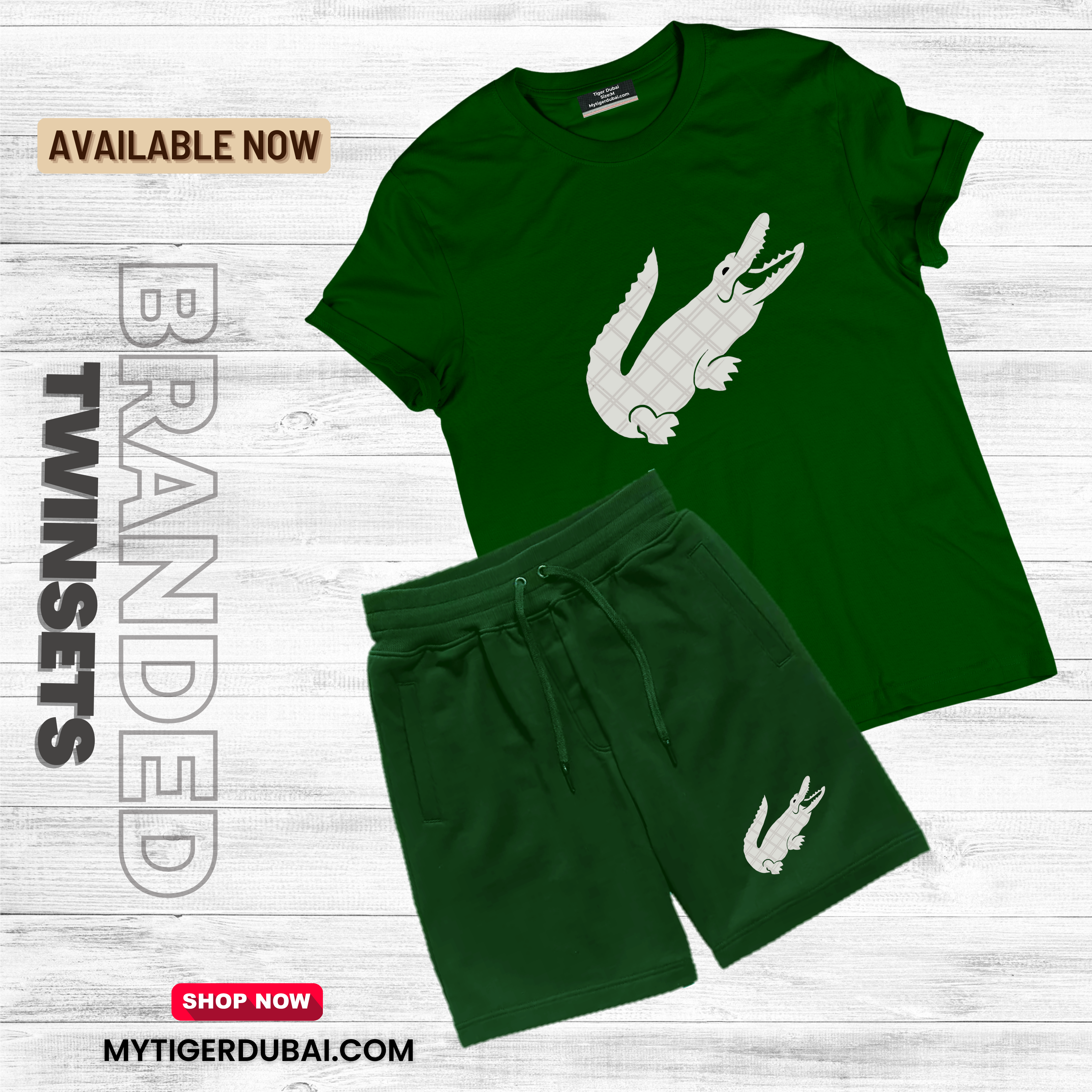 ALLIGATOR TWIN SET (1 T-Shirt & 1 Shorts)
