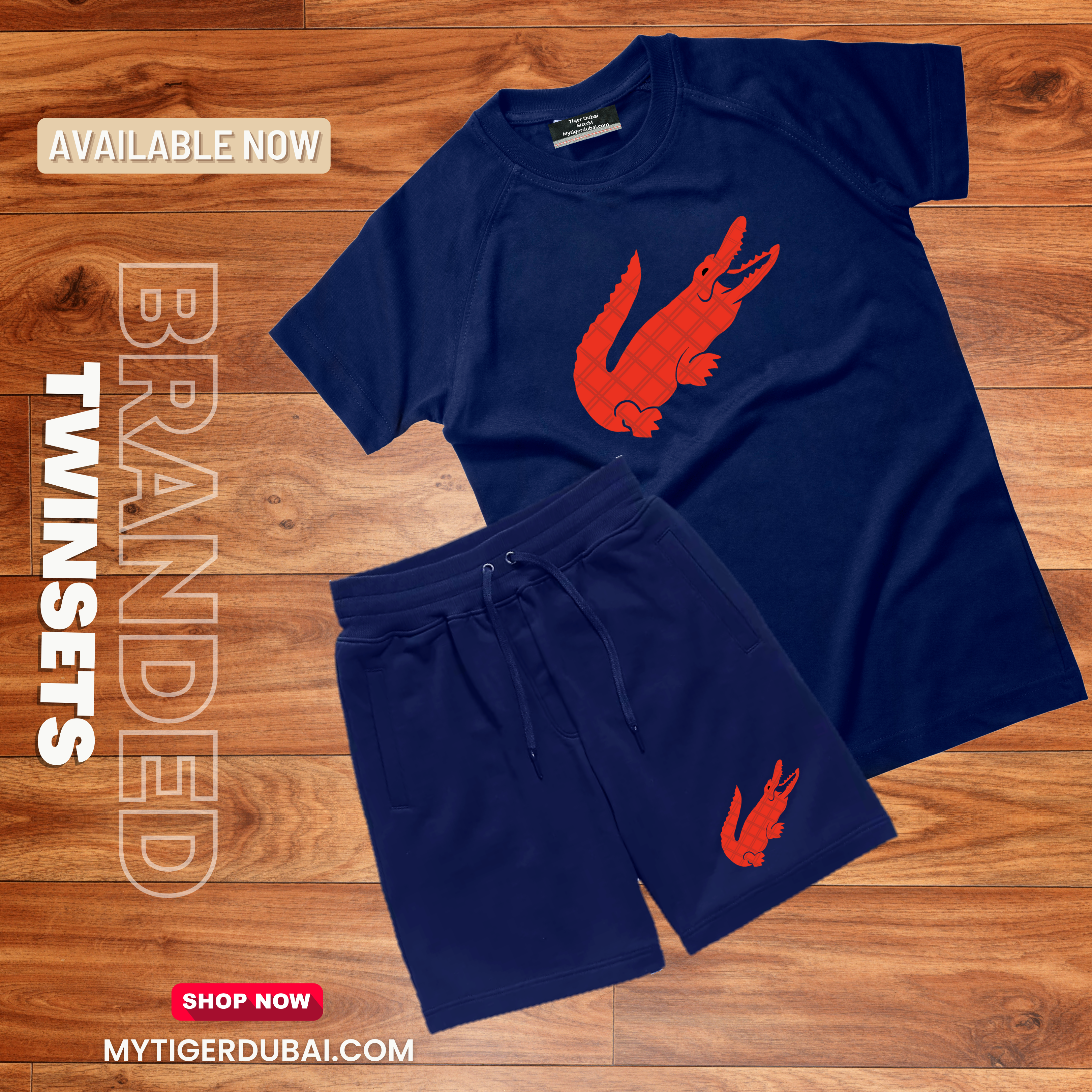 ALLIGATOR TWIN SET (1 T-Shirt & 1 Shorts)