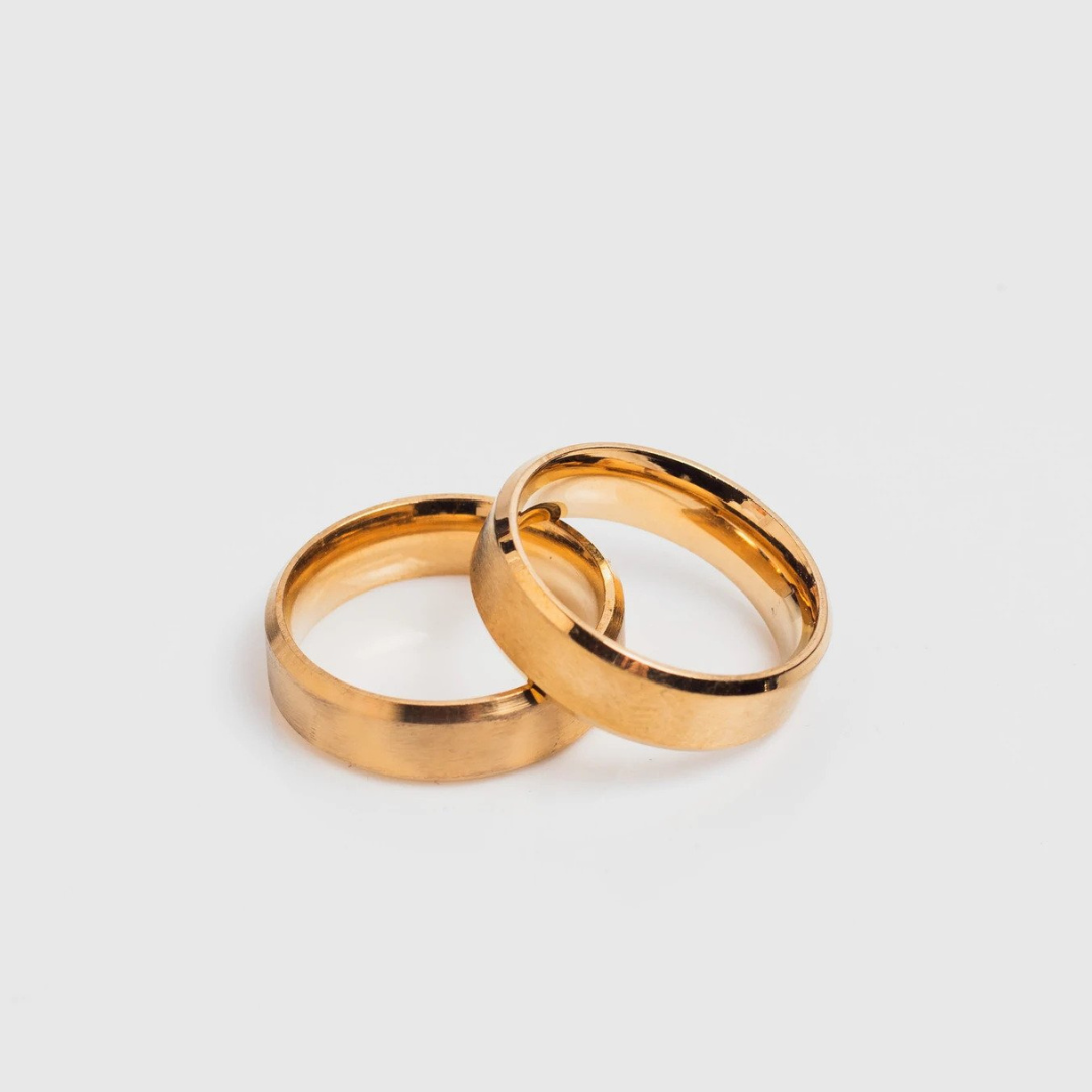 Angular Steel Ring (Black, Silver, Golden)